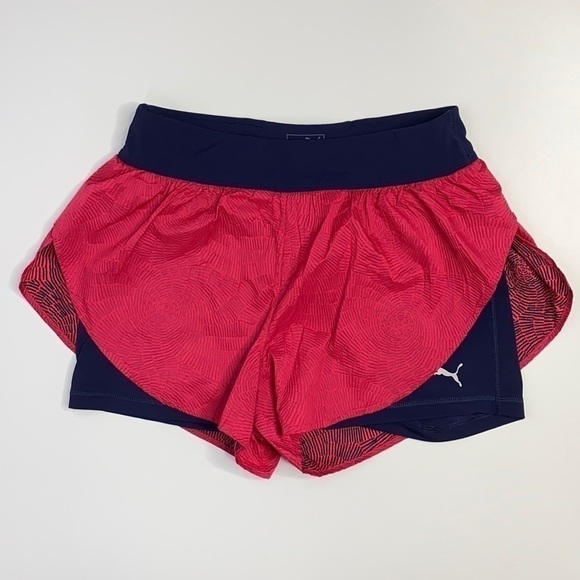 Puma Dry Cell Pink & Navy Performance Shorts - Picture 1 of 10